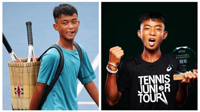 每天揮拍不低于7000次，網(wǎng)球改變了背簍少年的人生