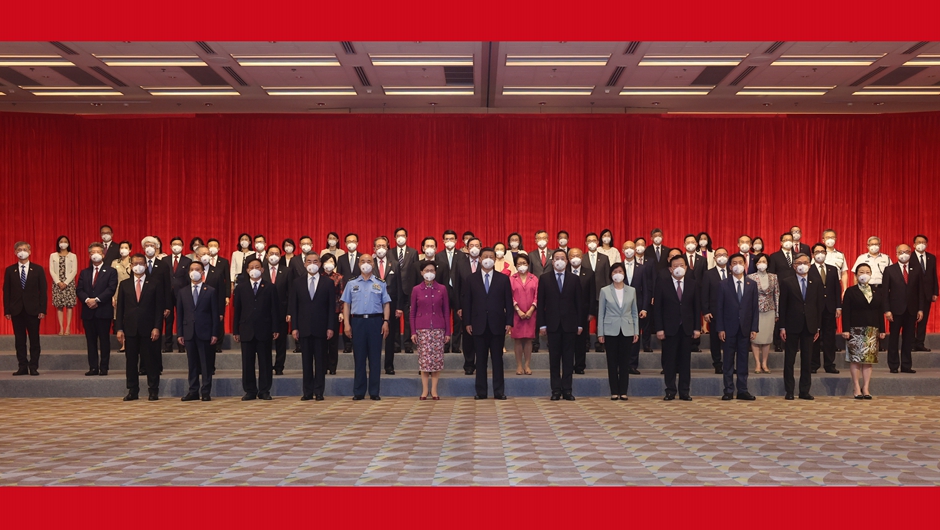 習近平會見香港特別行政區行政、立法、司法機關負責人