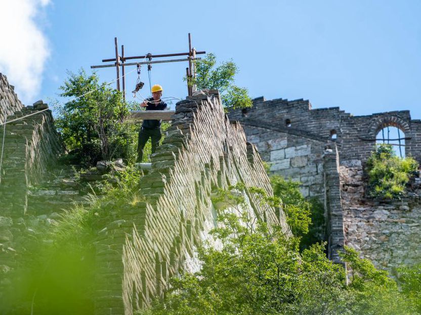 新華全媒+丨理念創(chuàng)新 箭扣長(zhǎng)城修繕的&ldquo;新&rdquo;與&ldquo;舊&rdquo;