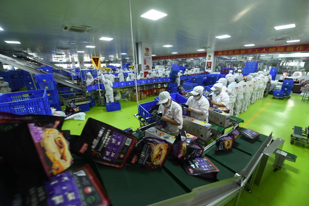 柳州螺螄粉企業備戰&ldquo;雙十一&rdquo;