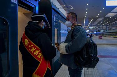 新華全媒+&middot;新春走基層丨坐上自己曾駕駛的火車，他沿著青藏線回家過年
