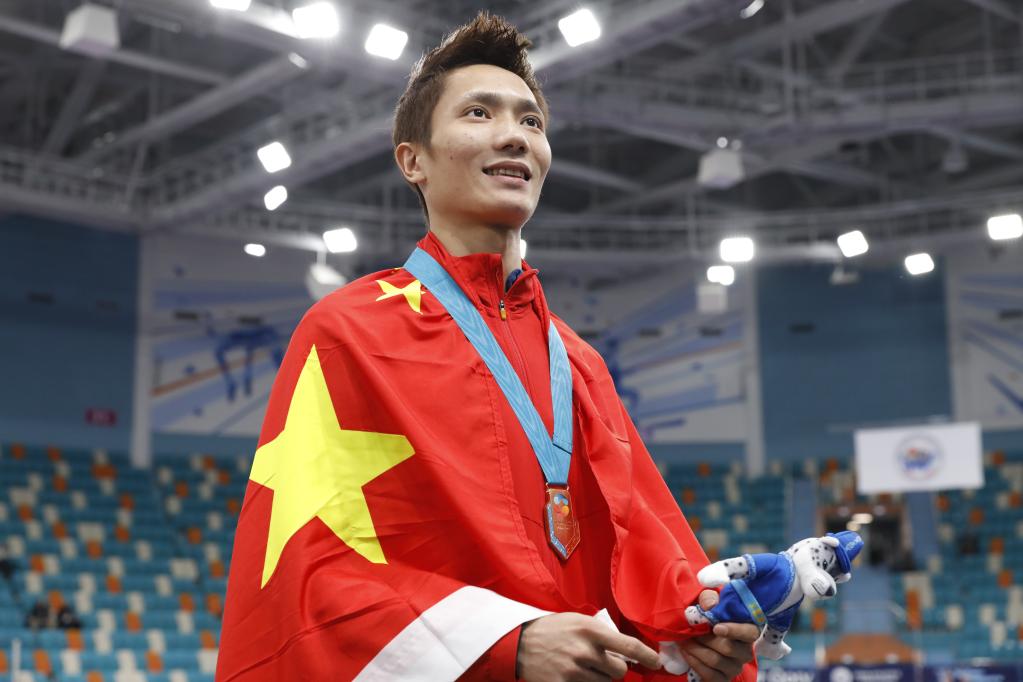 田徑&mdash;&mdash;室內(nèi)亞錦賽：男子三級跳遠(yuǎn)頒獎儀式