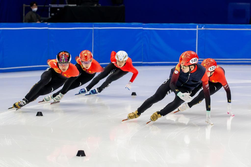 短道速滑&mdash;&mdash;世錦賽：中國隊進行賽前訓練