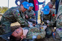 中國赴黎維和多功能工兵分隊出色完成&ldquo;天使救援&rdquo;演習