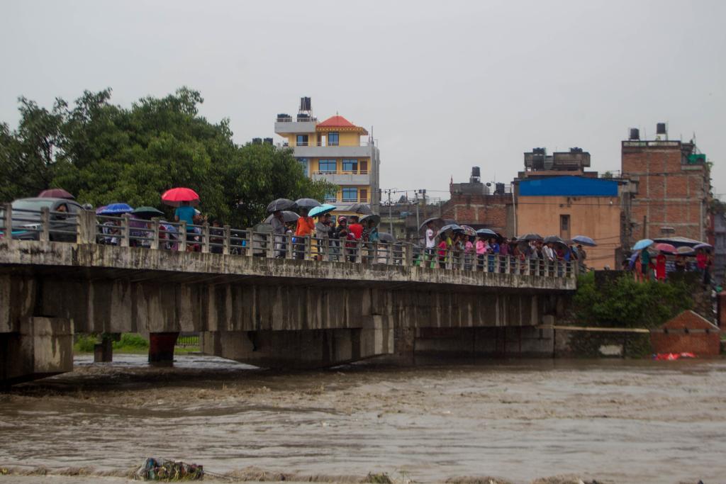 加德滿都遭遇洪澇災害