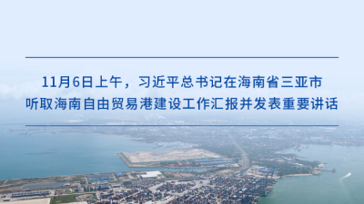 高標(biāo)準(zhǔn)建設(shè)海南自貿(mào)港，習(xí)近平總書記提出明確要求