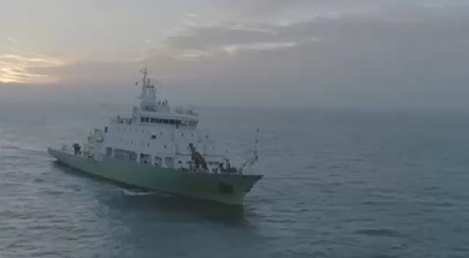 海洋科考重器&ldquo;實驗6&rdquo;科考船首航